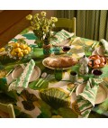 Bonnie and Neil | Tablecloth | Wild Pansy Verde | Medium